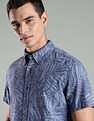 Tommy Hilfiger Printed Regular Fit Cotton Shirt