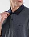 Calvin Klein Jeans Regular-Fit Heathered Cotton Polo Shirt