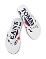 Tommy Hilfiger Women White Rubber Thong Beach Sandals