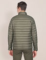 U.S. Polo Assn. High Neck Nylon Solid Puffer Jacket