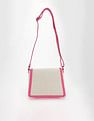 Tommy Hilfiger Solid Pink Polyester Sling Bags