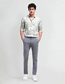 Arrow Newyork Satin Weave Abstract Shirt