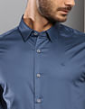 Calvin Klein Jeans Stretch Satin Solid Casual Shirt