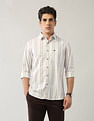 Arrow Sport Vertical Striped Regular Shirt