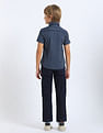 U.S. Polo Assn. Kids Boys Vertical Striped Regular Fit Shirt