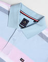 Arrow Sports Mercerised Cotton Horizontal Stripe Polo Shirt