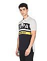 U.S. Polo Assn. Denim Co. Brand Print Colour Block Polo Shirt