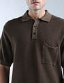 Flying Machine Textured Color Of Home Polo Shirt
