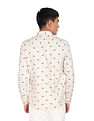 Flying Machine Geometric Print Twill Weave Shirt