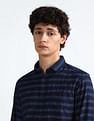 Flying Machine Horizontal Stripe Slim Fit Shirt