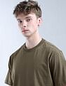 Flying Machine Digitopia Solid Relaxed Fit T-Shirt