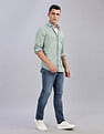 Tommy Hilfiger Solid Regular Fit Plain Woven Shirt