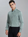 Tommy Hilfiger Solid Slim Fit Plain Woven Shirt