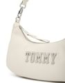 Tommy Hilfiger Logo Beige Pu Shoulder Bag