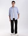 Calvin Klein Jeans Textured Slim Fit Plain Woven Shirt