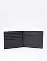 Calvin Klein Logo Black Leather Bi-Fold Wallet