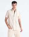 Flying Machine 30s Slub Stripe Shirt