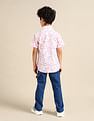 U.S. Polo Assn. Kids Boys Regular Fit Abstract Printed Shirt