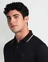 Arrow Newyork Striped Collar Cotton Polo Shirt