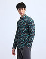 Flying Machine Abstract Pattern Regular Slim Fit Shirt