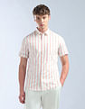 Flying Machine Vertical Striped Slim Fit Shirt