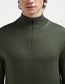 Calvin Klein Merino Wool Zip Up Sweater
