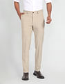 Arrow Newyork Windowpane Check Smart Flex Trousers