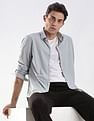 Calvin Klein Jeans Solid Slim Fit Plain Woven Shirt