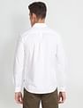 Flying Machine Solid Spread Collar Casual Shirt