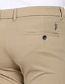 U.S. Polo Assn. Solid Denver Slim Fit Casual Trousers