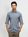 Arrow Sport Slim Fit Vertical Stripes Shirt