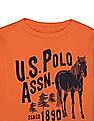 U.S. Polo Assn. Kids Pure Cotton Brand Print Sweatshirt