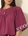 U.S. Polo Assn. Women Floral Embroidered Top