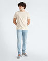 Tommy Hilfiger Heathered Linear Logo Regular Fit T-Shirt