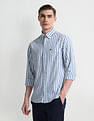 Arrow Sport Slim Cotton Vertical Stripes Shirt