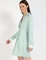 Tommy Hilfiger Viscose Spread Collar A-Line Dress