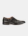 Cole Haan Men Black Giraldo Double Monk Strap Leather Shoes