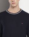 Tommy Hilfiger Striped Hem Cotton Sweater