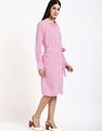 Tommy Hilfiger Viscose Spread Collar Shirt Dress