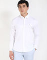 Tommy Hilfiger Solid Regular Fit Sateen Woven Shirt