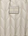 Tommy Hilfiger Quilted Beige Pu Shoulder Bag