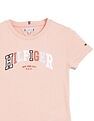 Tommy Hilfiger Girls Orange Logo T-Shirt