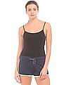Aeropostale Shelf Bra Solid Bodysuit