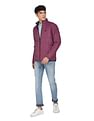 Flying Machine High Neck Solid Reversible Jacket