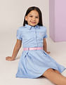 U.S. Polo Assn. Kids Girls Solid Shirt Dress
