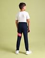 U.S. Polo Assn. Kids Boys Blue Mid Rise Solid Track Pants