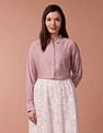 U.S. Polo Assn. Women Brand Embroidered Vertical Stripe Shirt