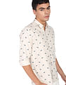 Flying Machine Graphic Print Pure Cotton Shirt