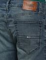 Tommy Hilfiger Men Blue Simon Skinny Fit Stone Wash Jeans