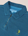 U.S. Polo Assn. Zipper Placket Checked Polo Shirt